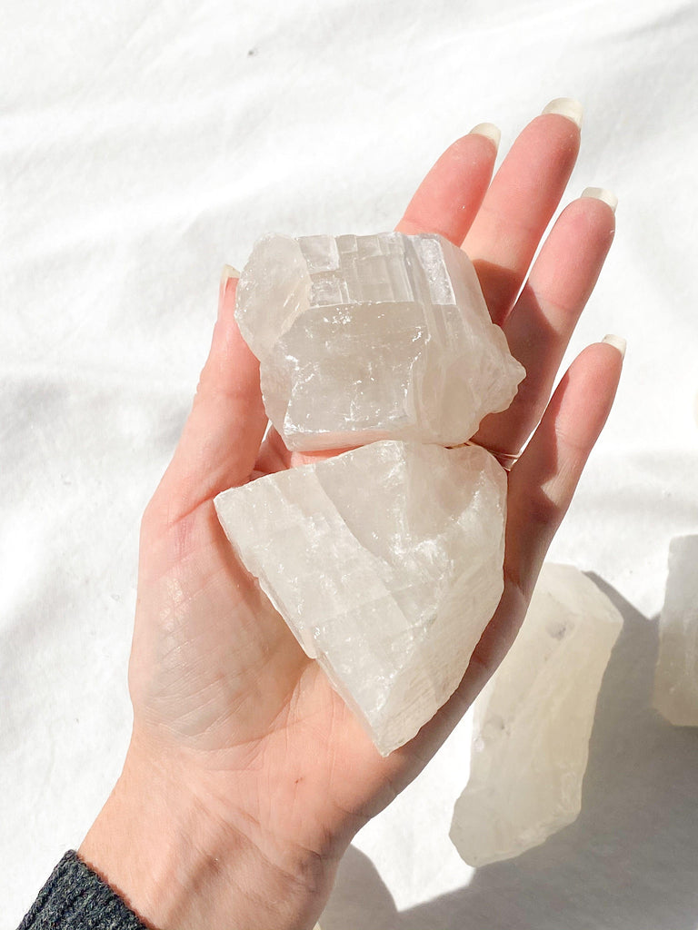White Calcite Rough | Extra Large - Unearthed Crystals
