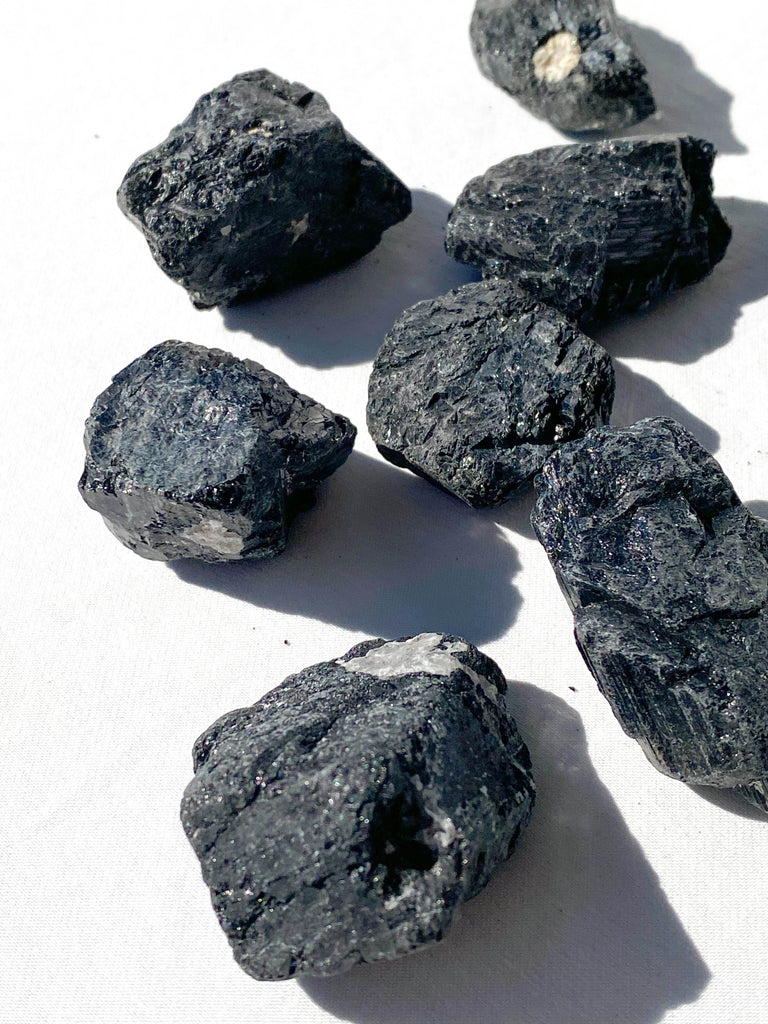 Black Tourmaline Rough | Small - Unearthed Crystals