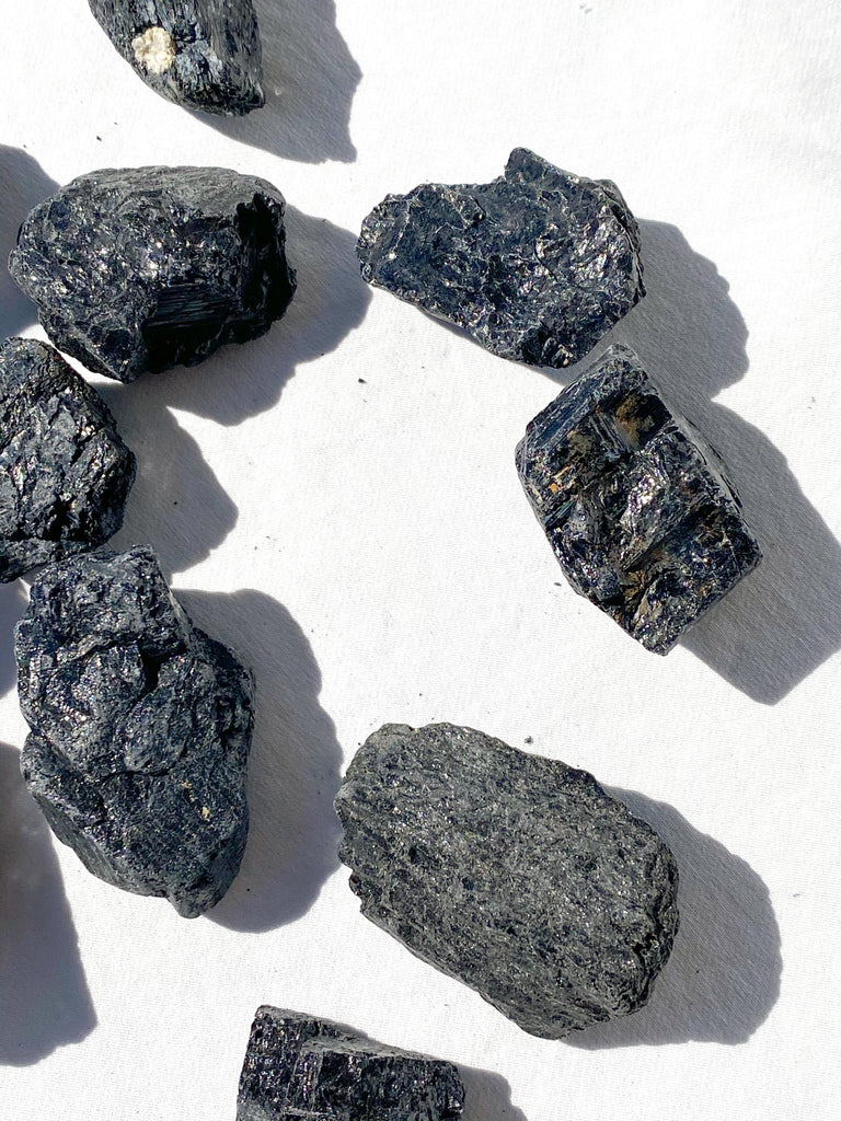 Black Tourmaline Rough | Small - Unearthed Crystals