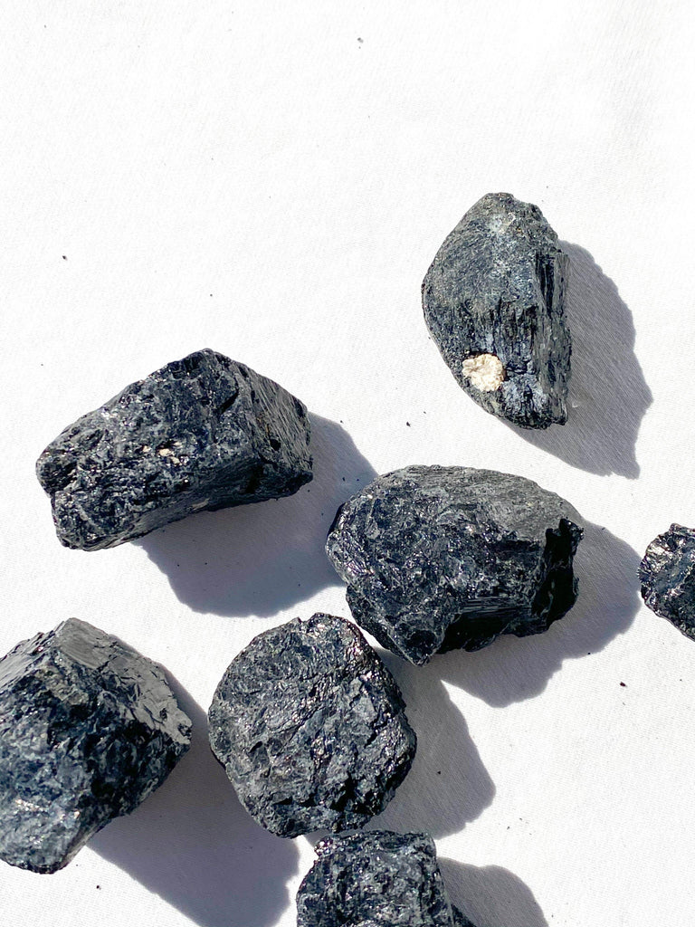Black Tourmaline Rough | Small - Unearthed Crystals