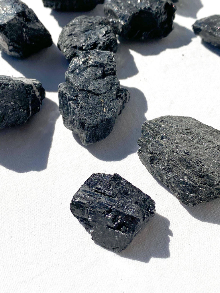 Black Tourmaline Rough | Small - Unearthed Crystals