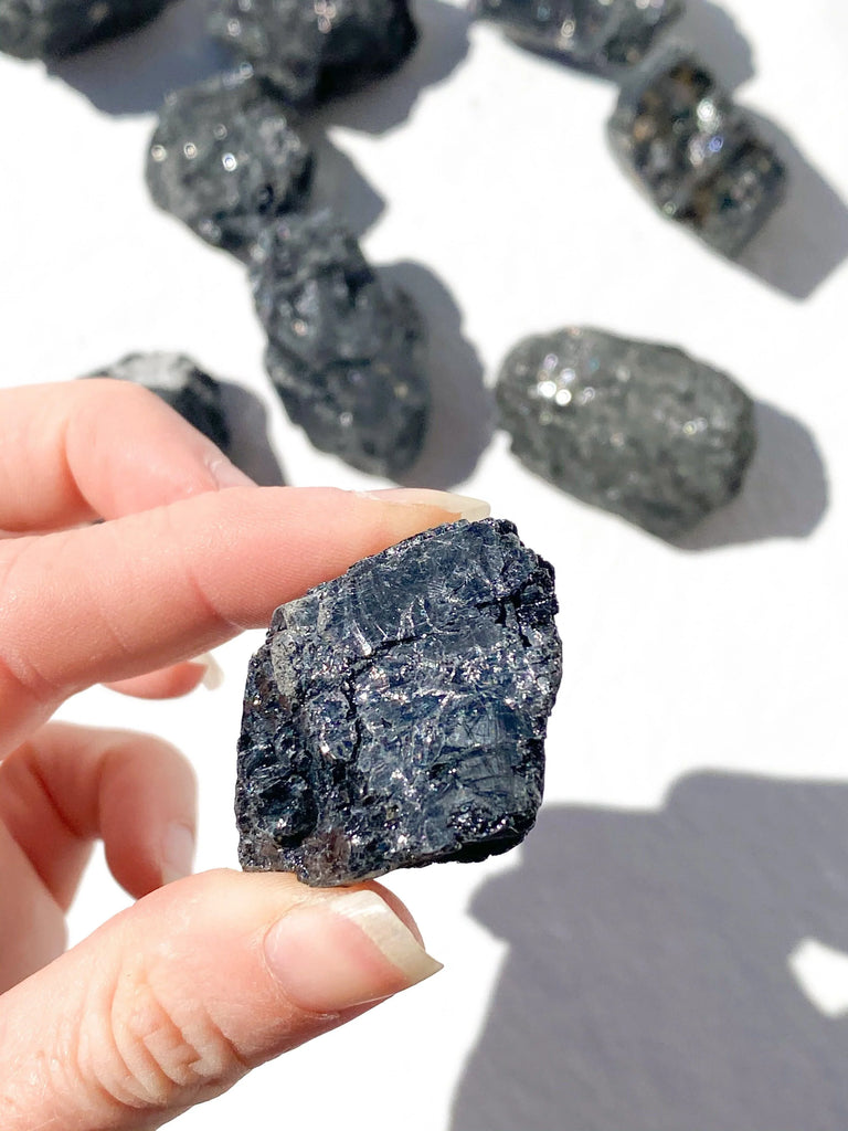 Black Tourmaline Rough | Small - Unearthed Crystals