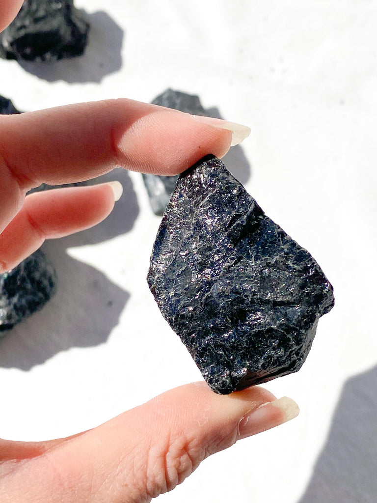 Black Tourmaline Rough | Medium - Unearthed Crystals