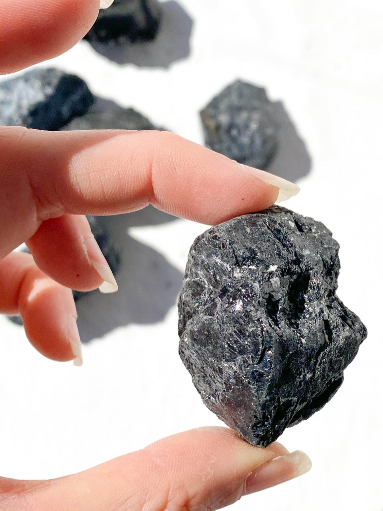 Black Tourmaline Rough | Medium - Unearthed Crystals