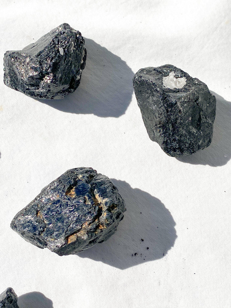 Black Tourmaline Rough | Large - Unearthed Crystals