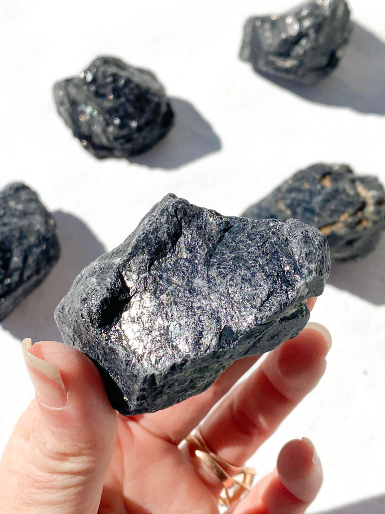 Black Tourmaline Rough | Large - Unearthed Crystals