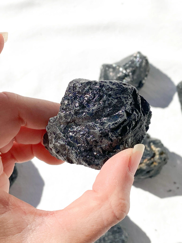 Black Tourmaline Rough | Large - Unearthed Crystals