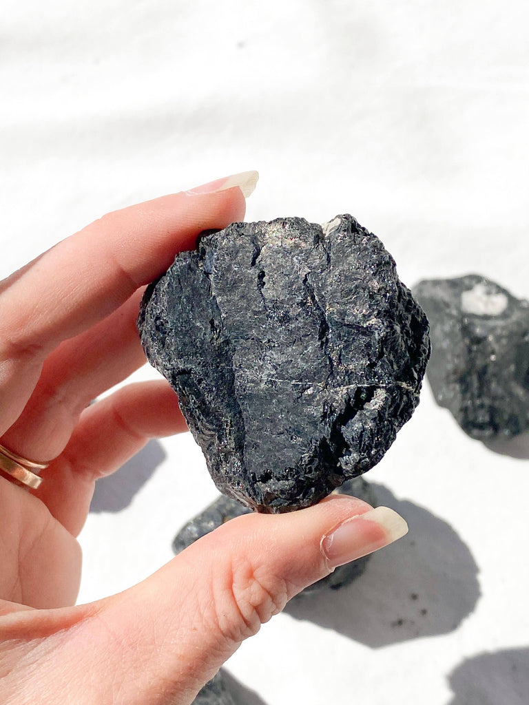 Black Tourmaline Rough | Large - Unearthed Crystals