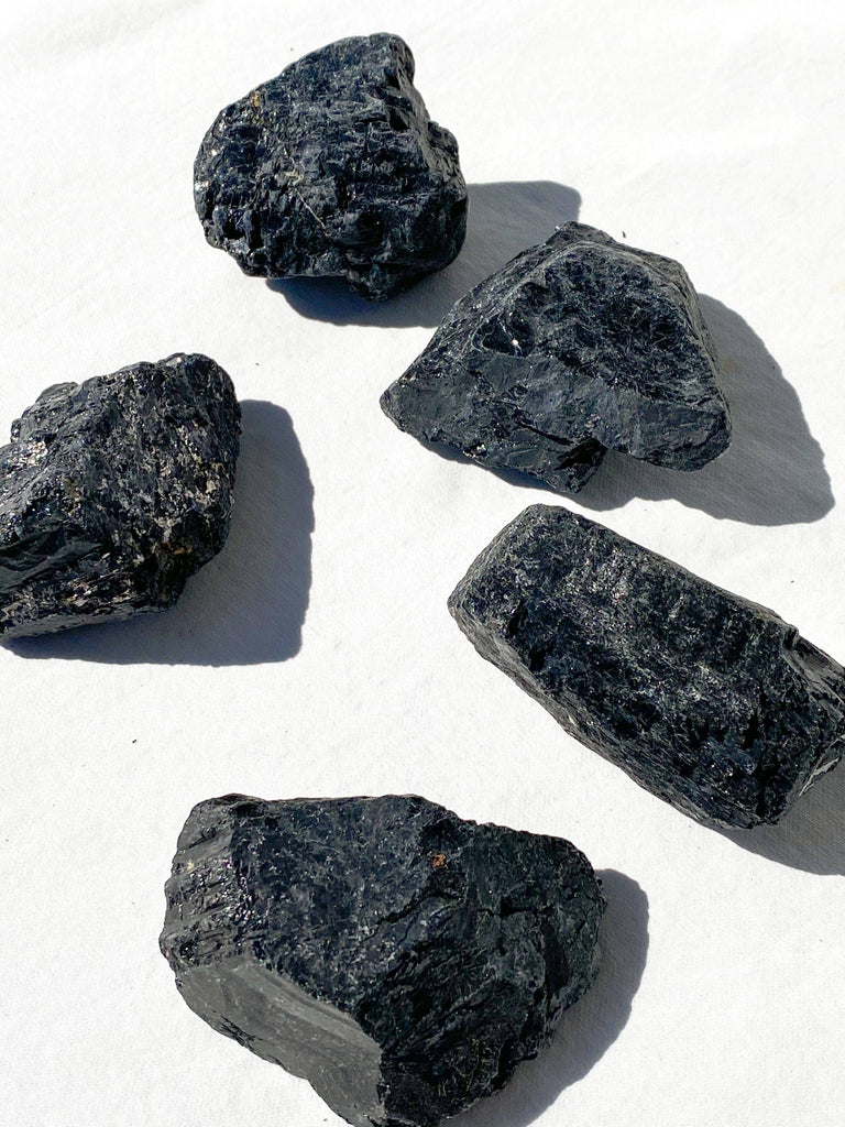 Black Tourmaline Rough | Extra Large - Unearthed Crystals