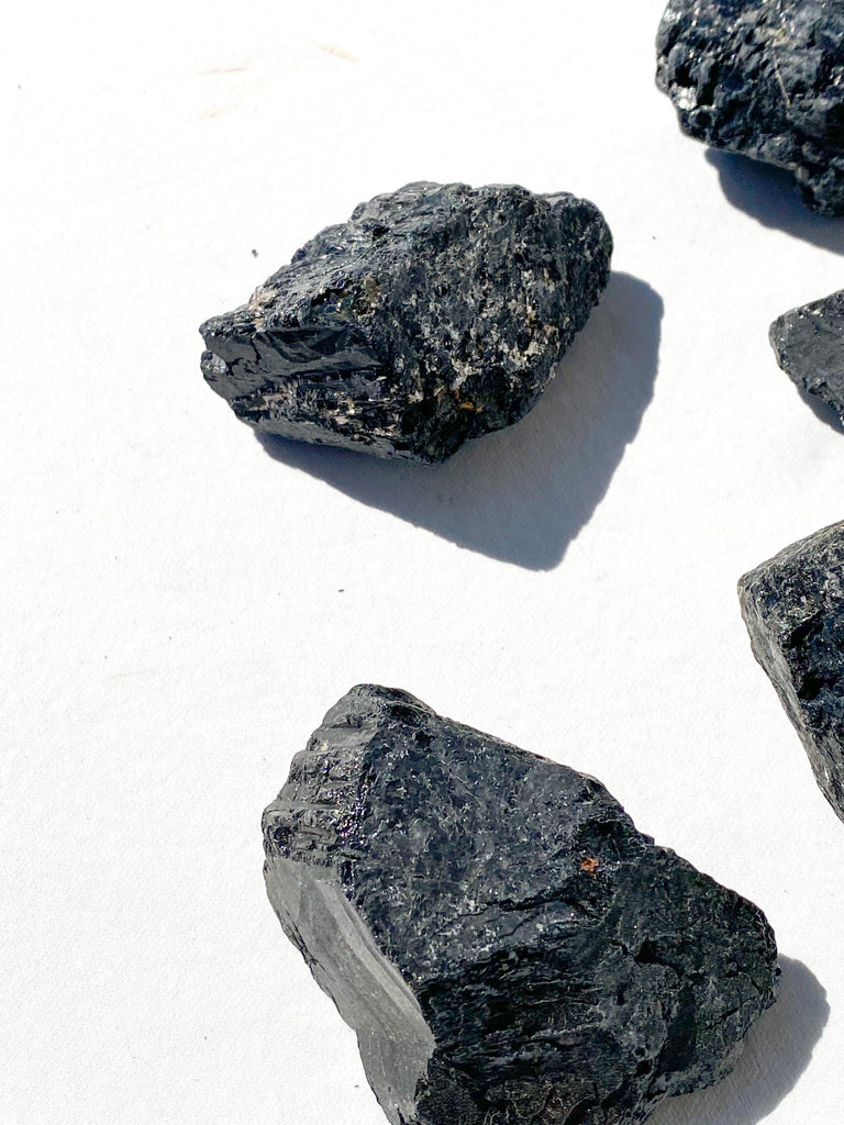 Black Tourmaline Rough | Extra Large - Unearthed Crystals
