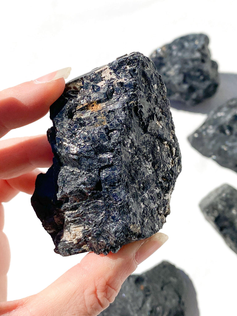 Black Tourmaline Rough | Extra Large - Unearthed Crystals