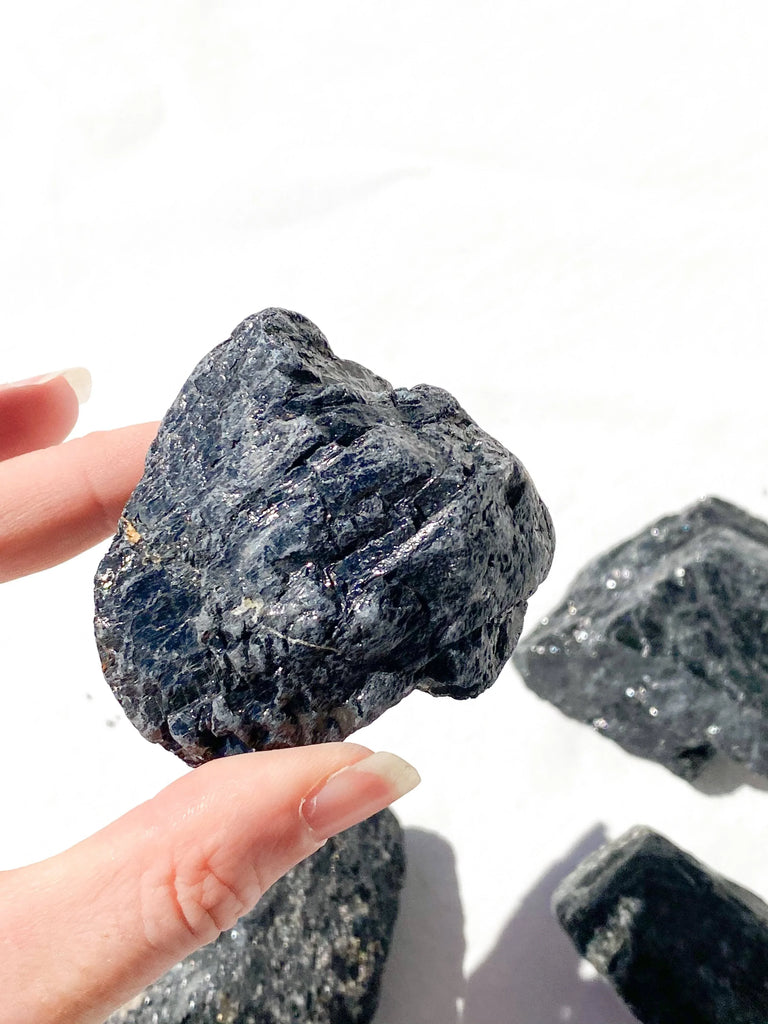 Black Tourmaline Rough | Extra Large - Unearthed Crystals
