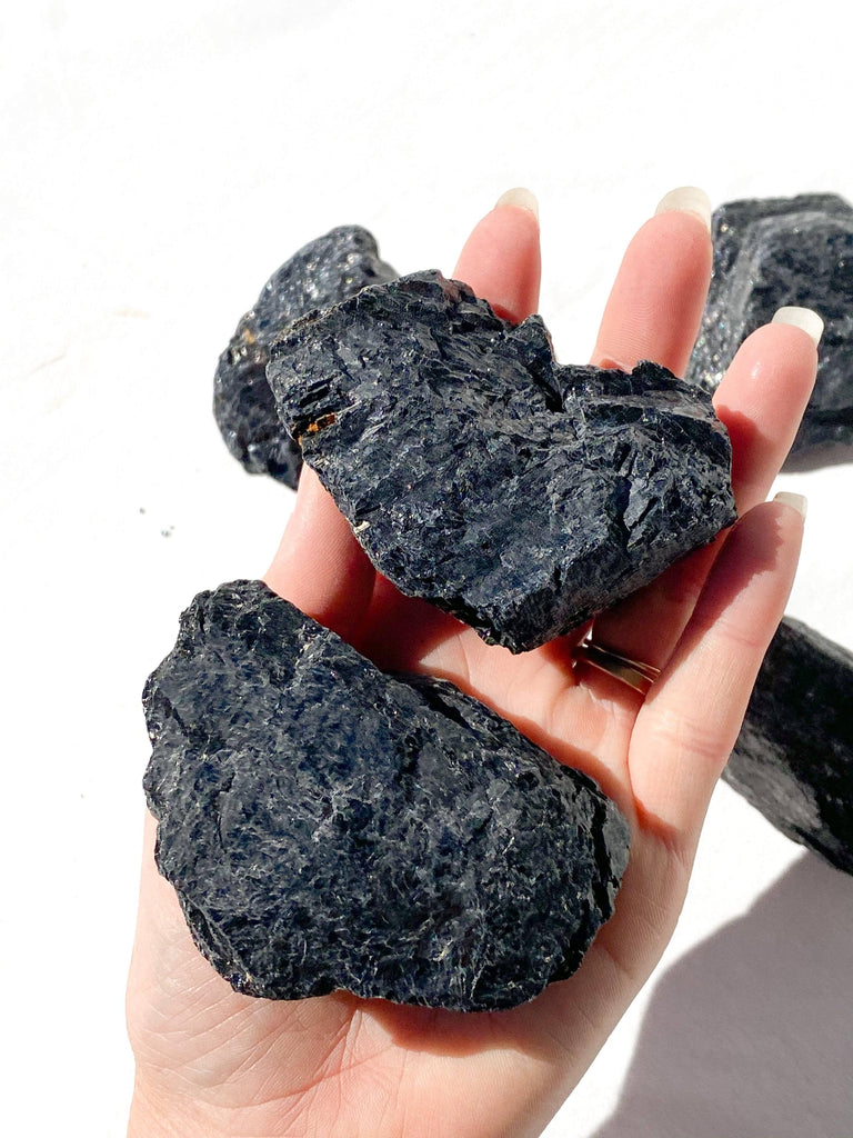 Black Tourmaline Rough | Extra Large - Unearthed Crystals