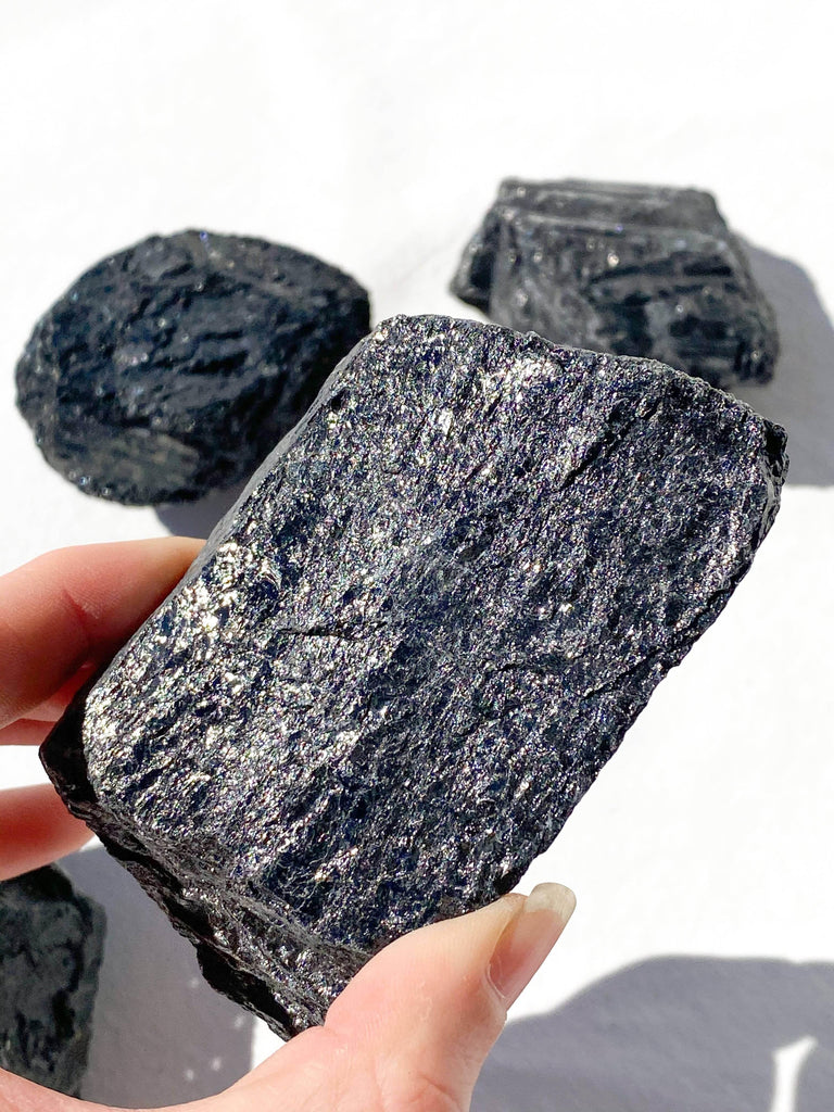 Black Tourmaline Rough | XXL - Unearthed Crystals