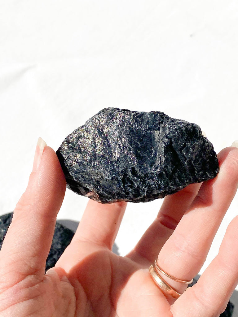 Black Tourmaline Rough | XXL - Unearthed Crystals