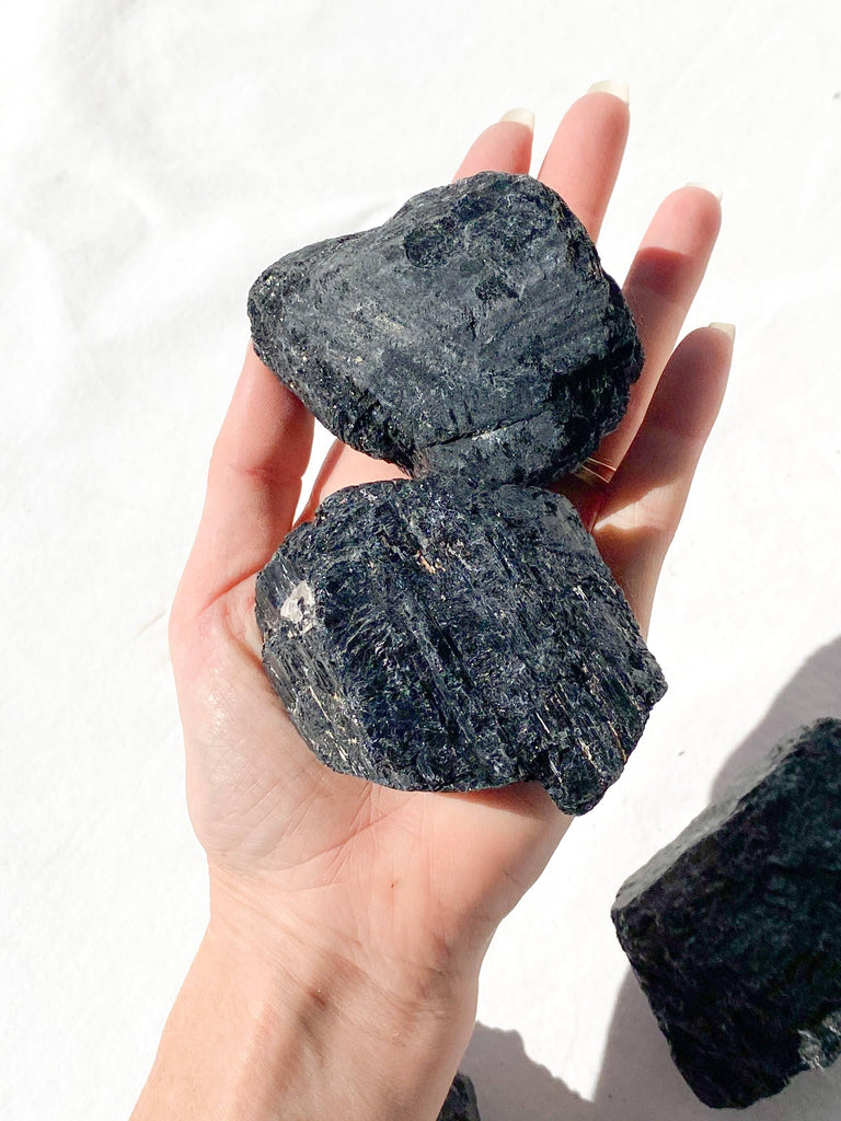 Black Tourmaline Rough | XXL - Unearthed Crystals