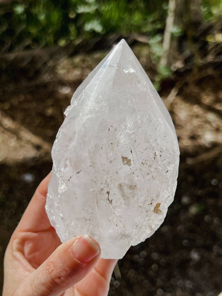 Polished Point Rough | Clear Quartz - Unearthed Crystals