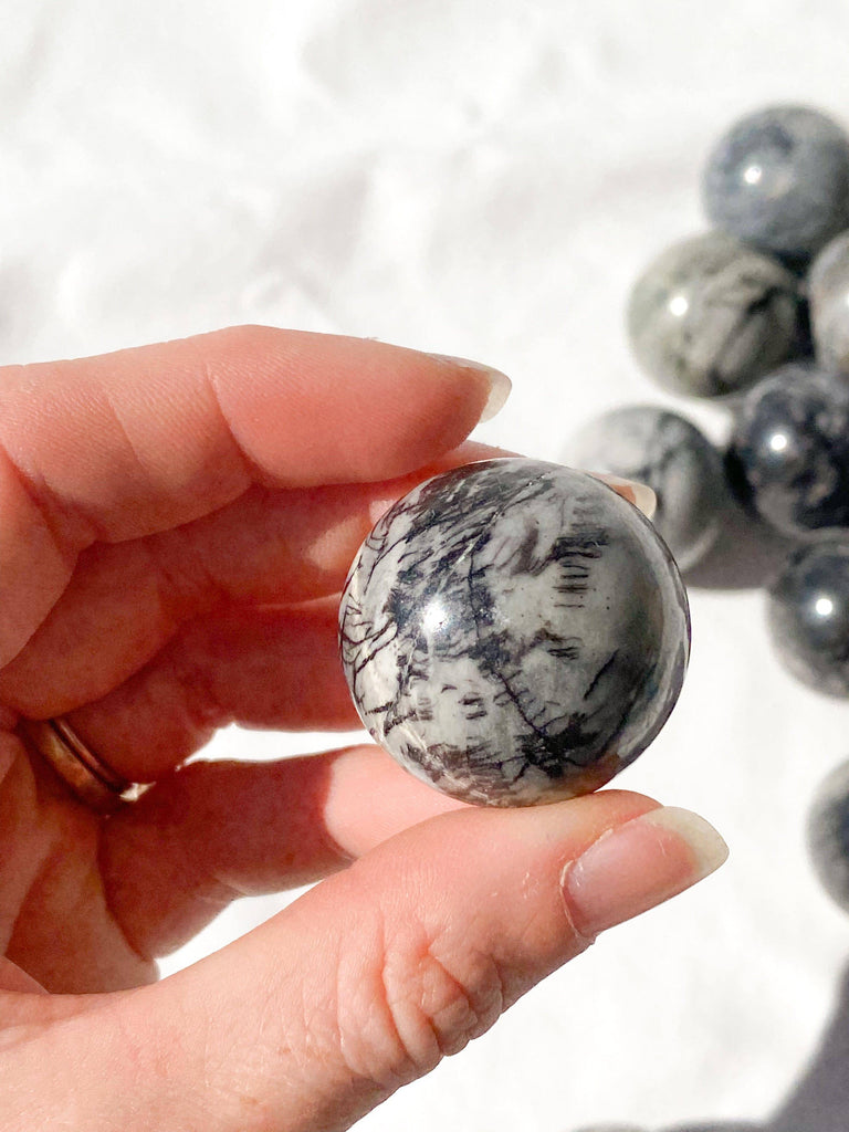 Picasso Jasper Sphere | Small - Unearthed Crystals