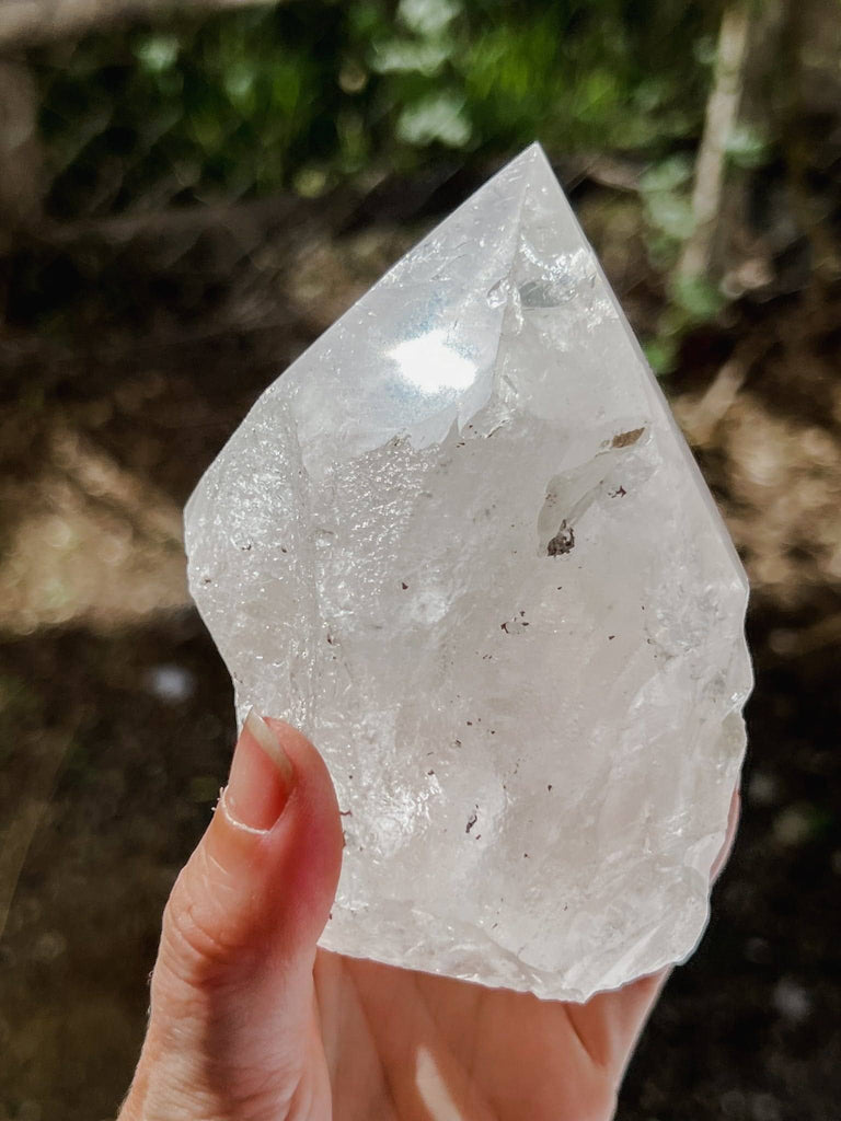 Polished Point Rough | Clear Quartz - Unearthed Crystals