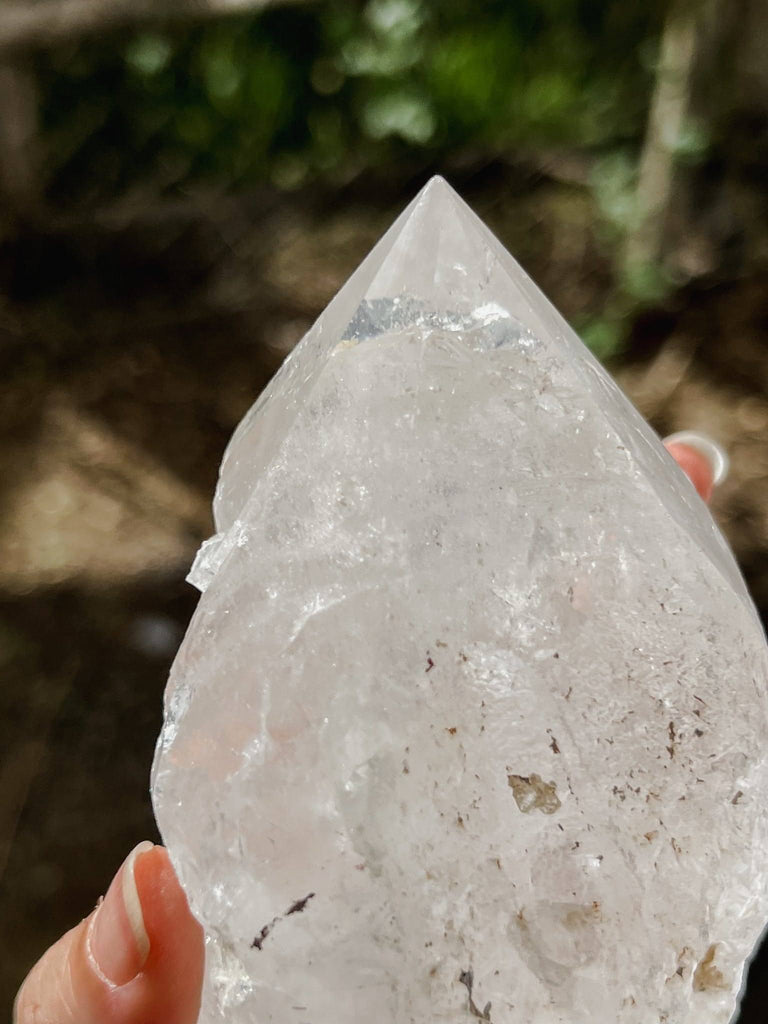 Polished Point Rough | Clear Quartz - Unearthed Crystals