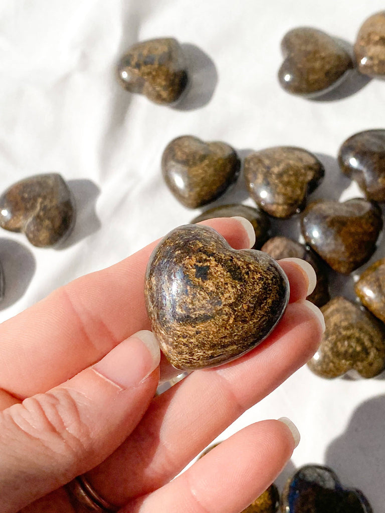 Bronzite Heart | Small - Unearthed Crystals