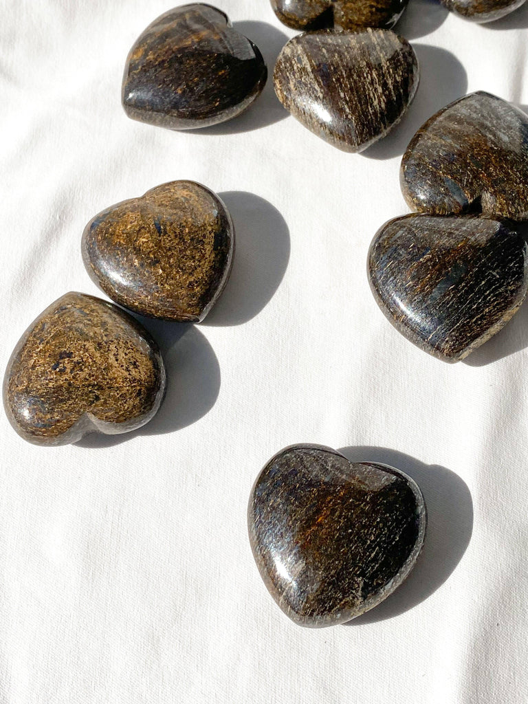 Bronzite Heart | Large - Unearthed Crystals