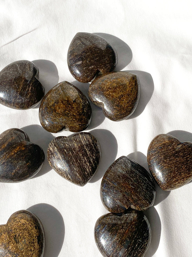 Bronzite Heart | Large - Unearthed Crystals