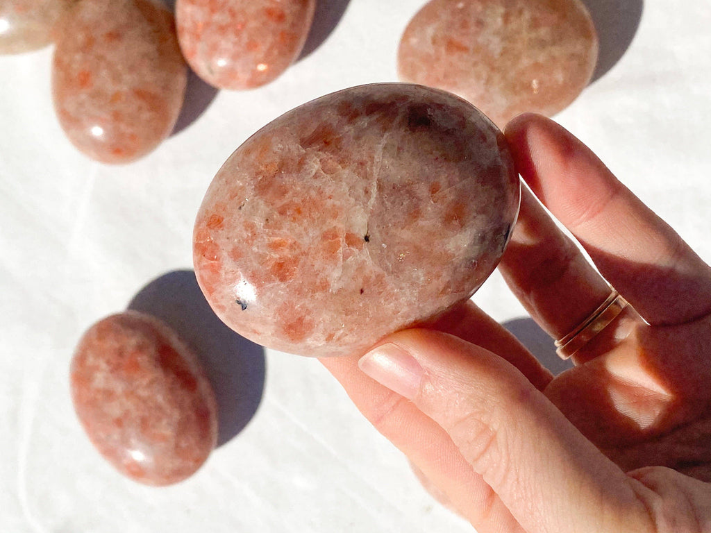 Sunstone Palm Stone | Large - Unearthed Crystals
