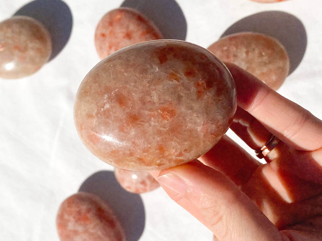 Sunstone Palm Stone | Large - Unearthed Crystals