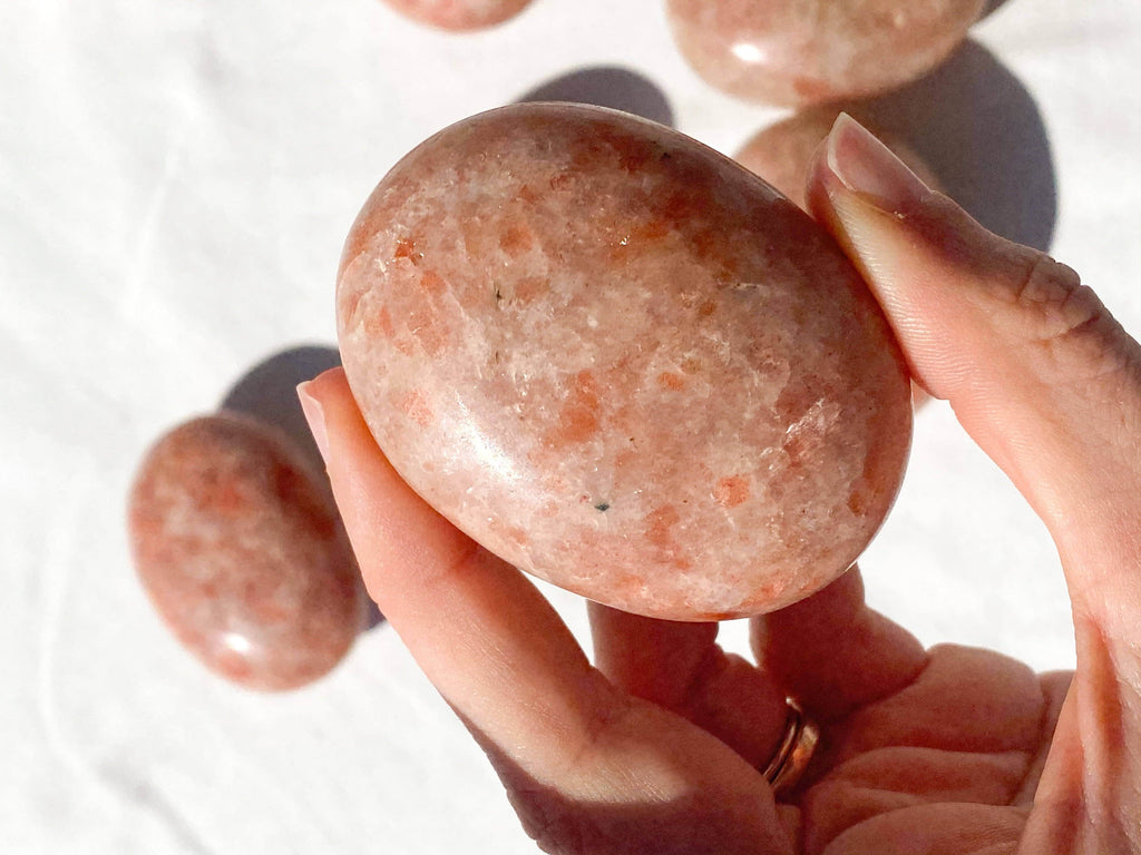 Sunstone Palm Stone | Large - Unearthed Crystals