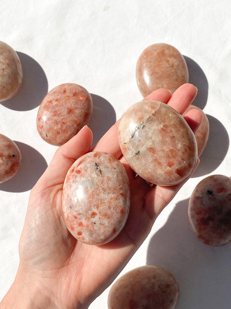 Sunstone Palm Stone | Large - Unearthed Crystals