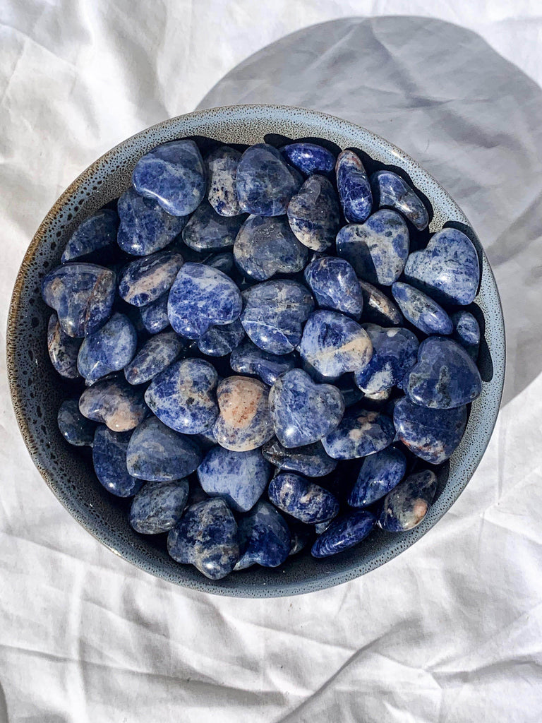 Sodalite Heart | Small - Unearthed Crystals