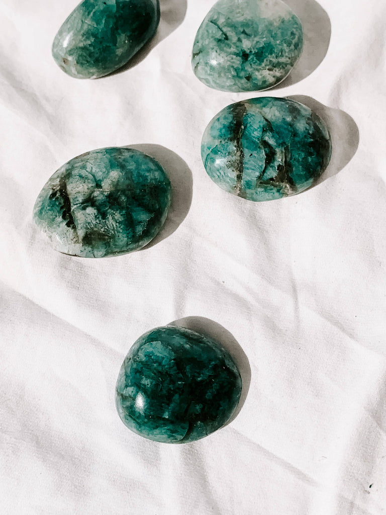 Amazonite Palm Stone | Extra Small - Unearthed Crystals