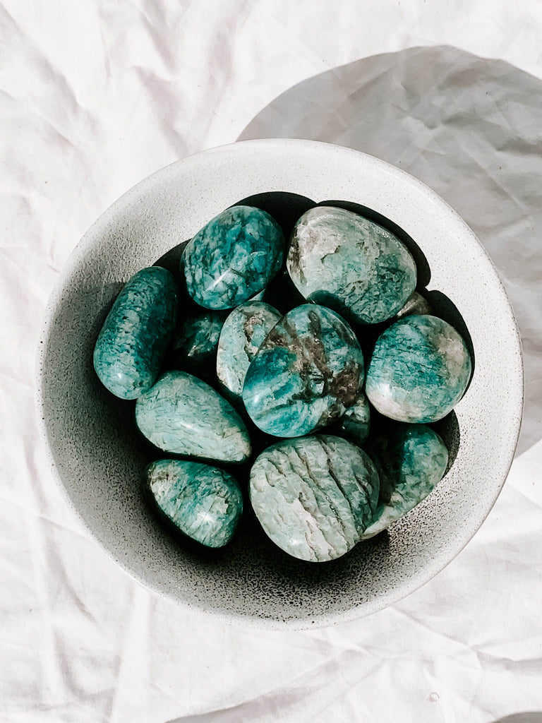 Amazonite Palm Stone | Small - Unearthed Crystals
