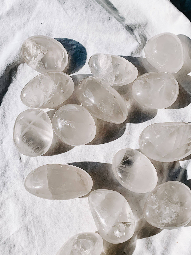 Girasol Quartz Palm Stone | Large - Unearthed Crystals