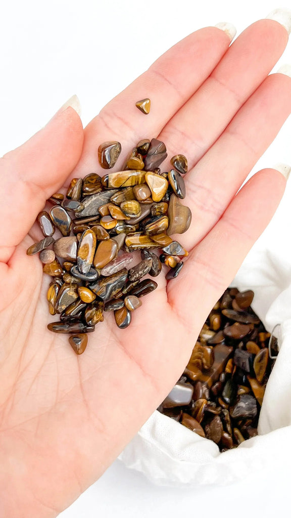 Tiger Eye Chips | 250g Bag - Unearthed Crystals