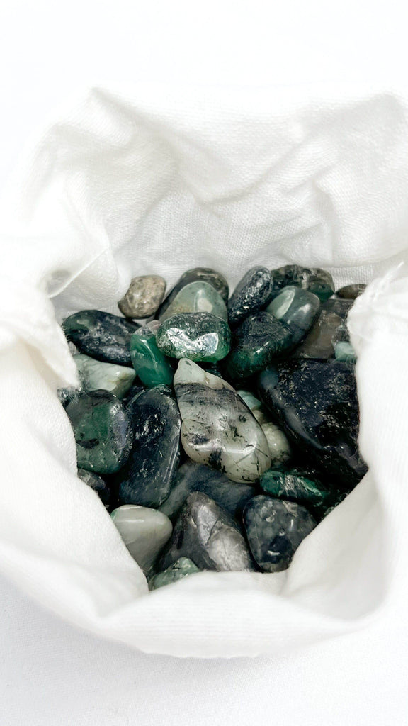 Emerald Tumbles | 100g Bag - Unearthed Crystals