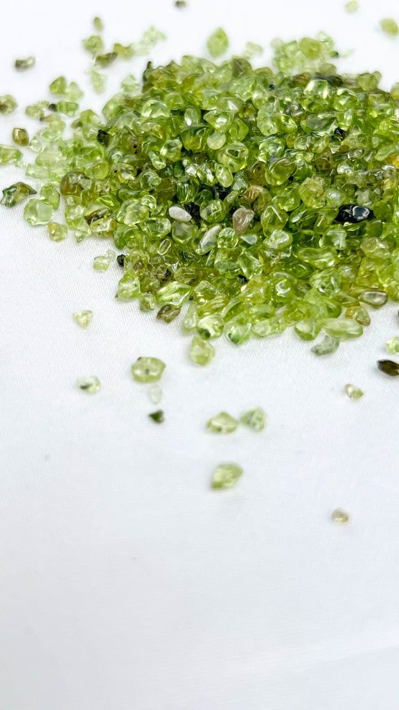 Peridot Chips | 100g Bag - Unearthed Crystals