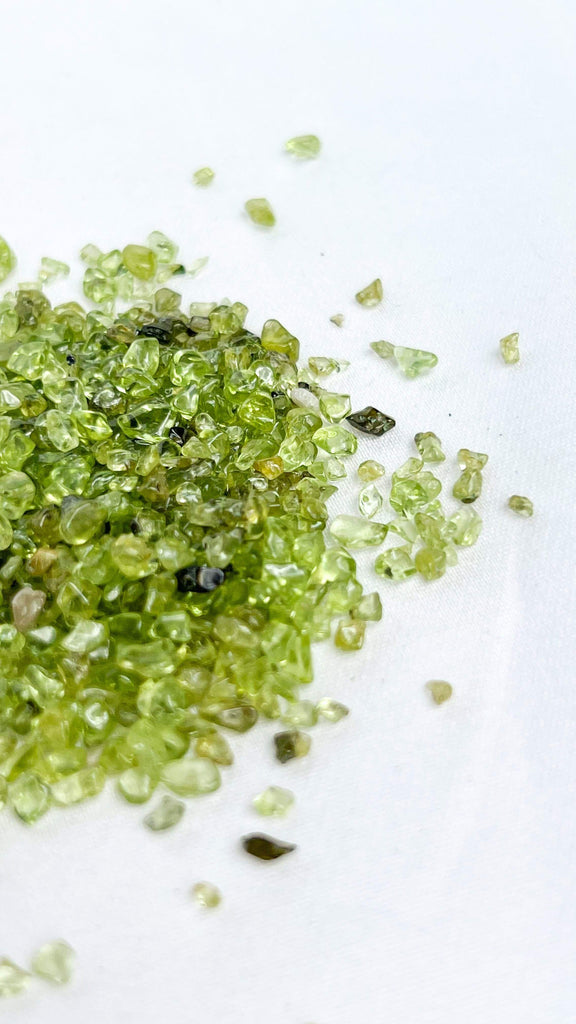 Peridot Chips | 100g Bag - Unearthed Crystals