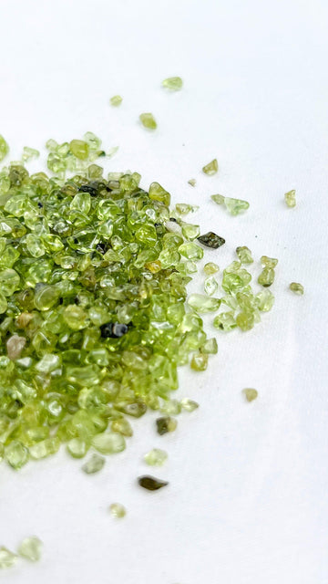 Peridot Chips | 100g Bag - Unearthed Crystals