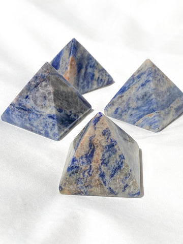 Sodalite Pyramid | Medium - Unearthed Crystals