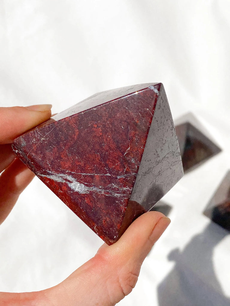 Brecciated Jasper Pyramid | Medium - Unearthed Crystals