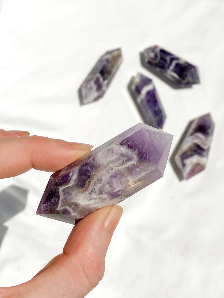 Dream Amethyst Double Terminated Point | Small - Unearthed Crystals