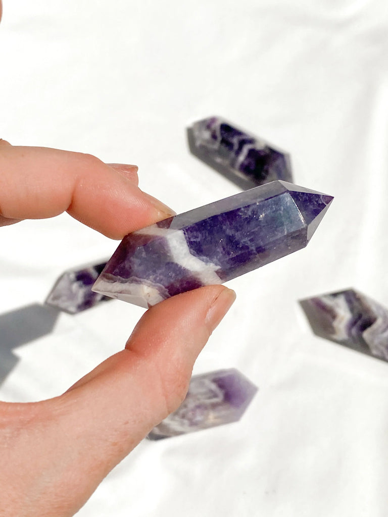Dream Amethyst Double Terminated Point | Small - Unearthed Crystals