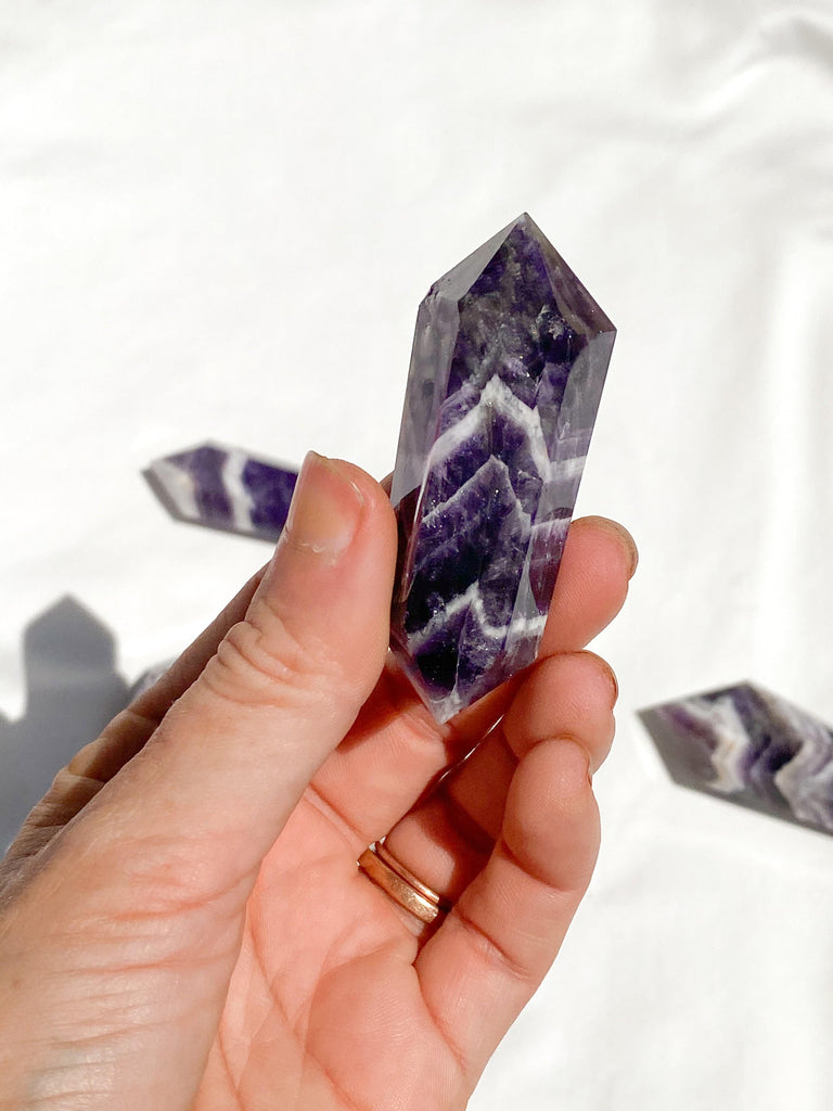 Dream Amethyst Double Terminated Point | Small - Unearthed Crystals