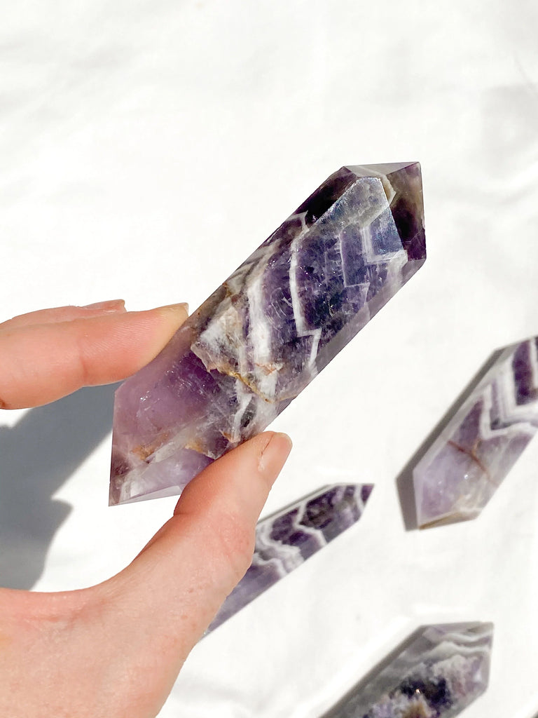 Dream Amethyst Double Terminated Point | Medium - Unearthed Crystals