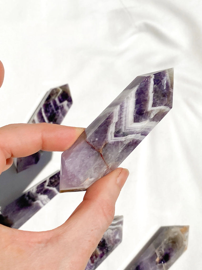 Dream Amethyst Double Terminated Point | Medium - Unearthed Crystals