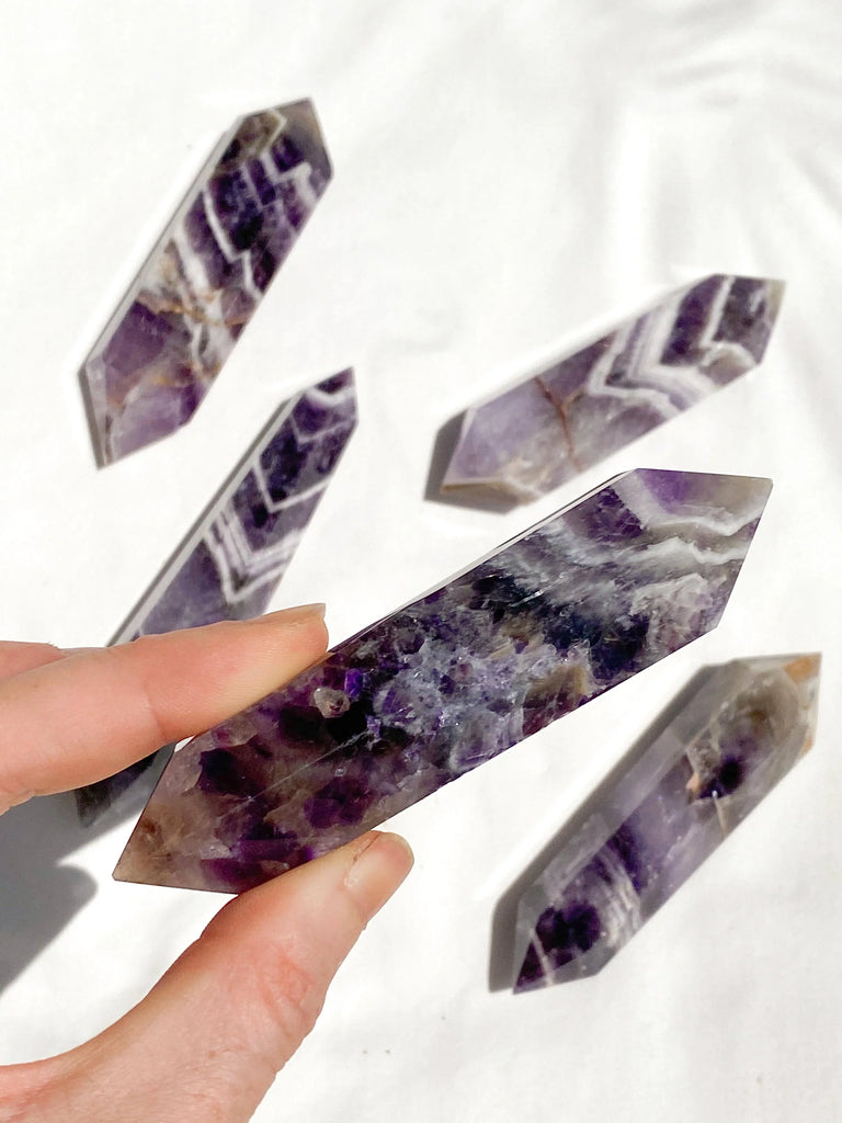 Dream Amethyst Double Terminated Point | Medium - Unearthed Crystals