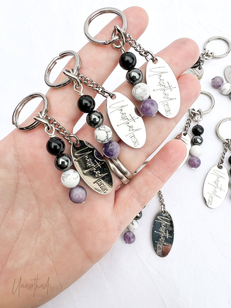 Antidote Keyring | Anxiety © - Unearthed Crystals