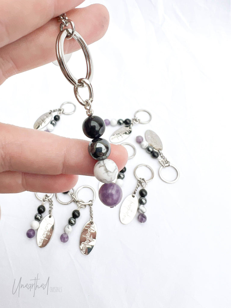 Antidote Keyring | Anxiety © - Unearthed Crystals